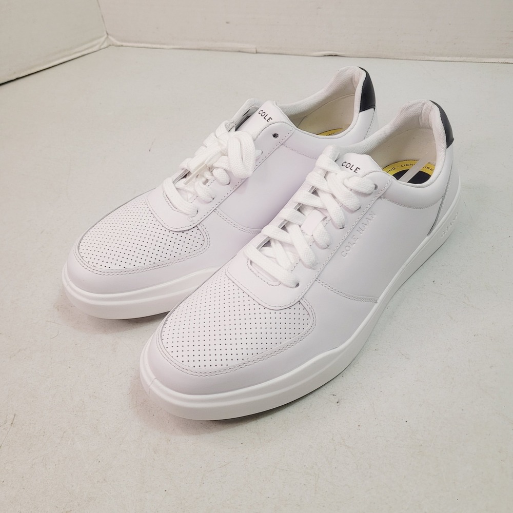 Cole Haan Grand Crosscourt Sneakers Mens 9.5 White Leather Low Top Shoes - Picture 11 of 11